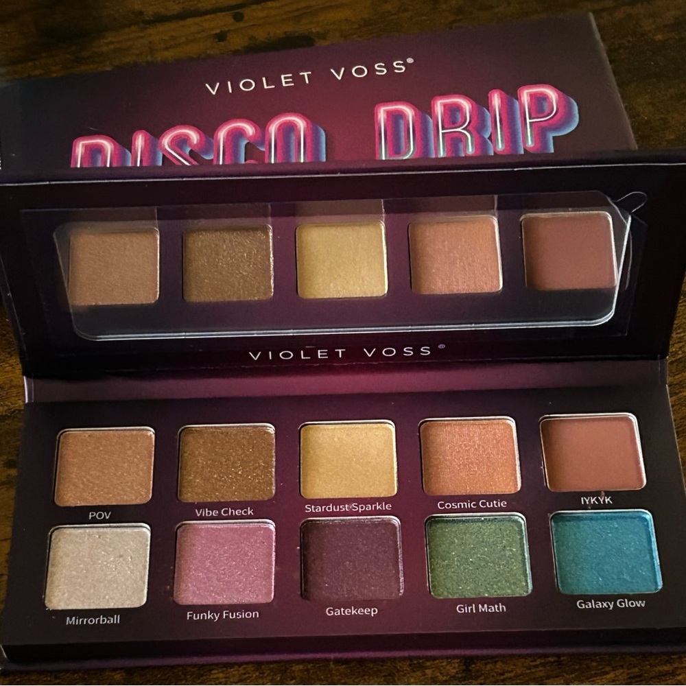Violet Voss Disco Drip Eyeshadow Palette - Purple, Pink, Gold, Teal, Green, Blue - Picture 5 of 5